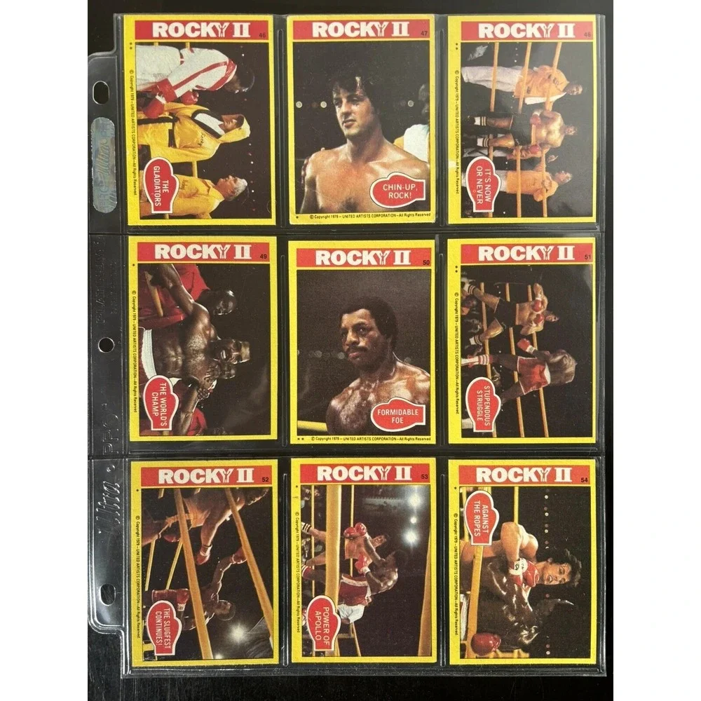 1979 Topps Rocky II 2 Complete 99 Card Trading Card Set NM Vintage Rare Stallone